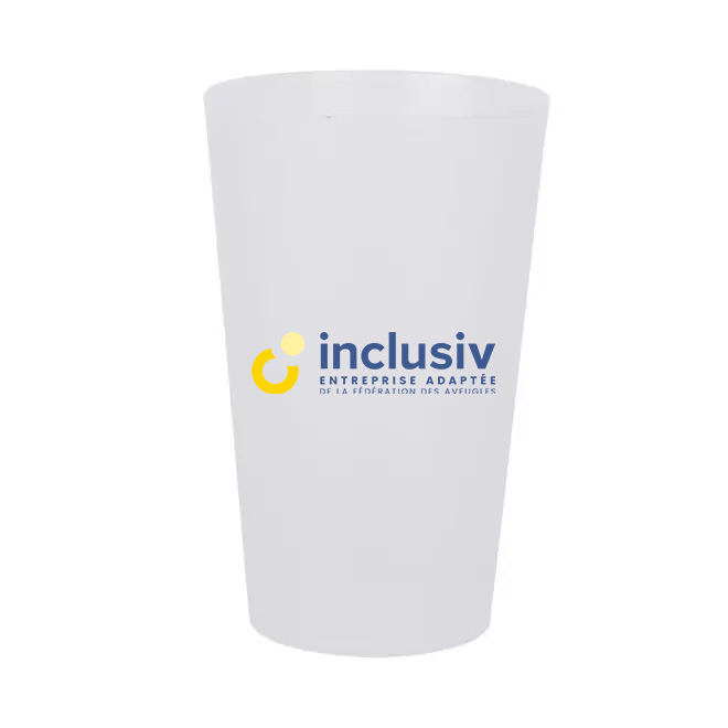 GOBELET REUTILISABLE - 33 CL - AVEC PERSO QUADRI