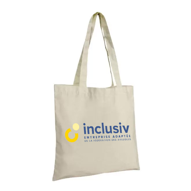 TOTE BAG COTON BIO - 110 G/M2 - AVEC PERSO QUADRI