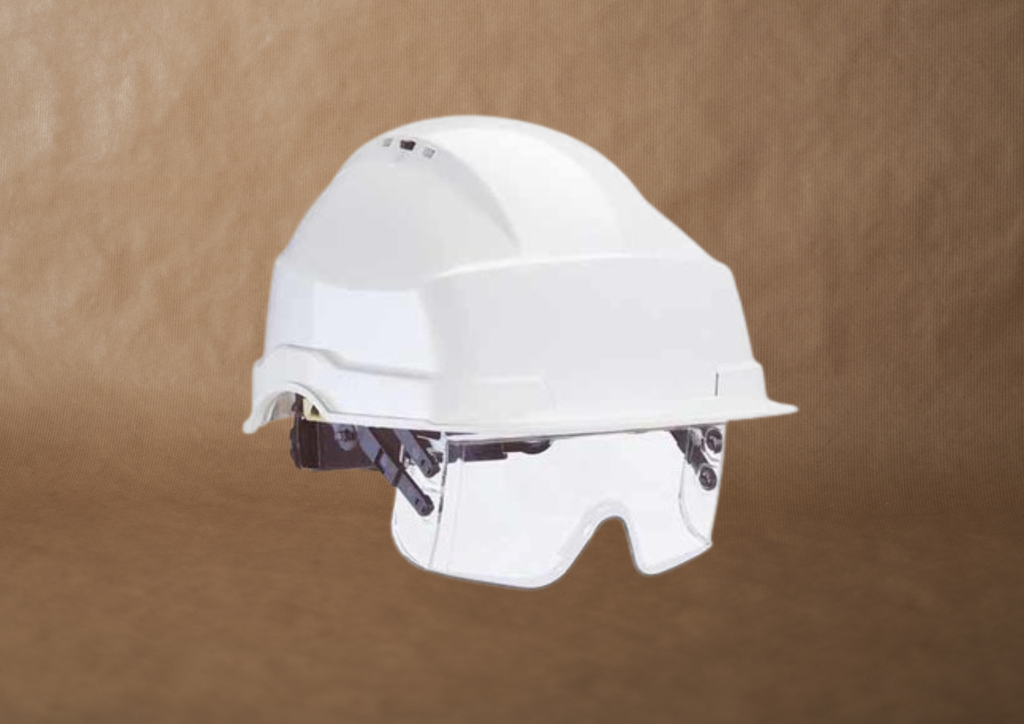 CASQUE ET MASQUE DE PROTECTION ABS - IRIS2 - BLANC