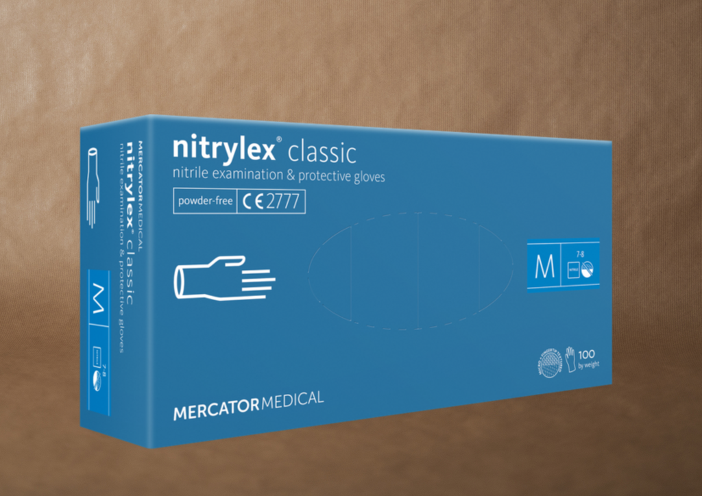 GANTS DE PROTECTION NITRILE - BTE DE 100 M (7-8)