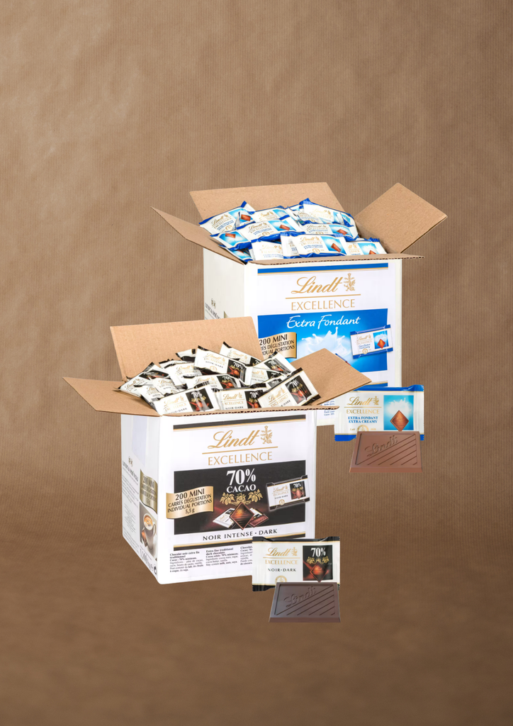 CARRES CHOCOLAT AU LAIT - LINDT - BTE DE 200