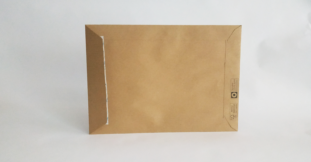 ENVELOPPE RECYCLEE KRAFT 90G - 162 X 229 MM (C5)
