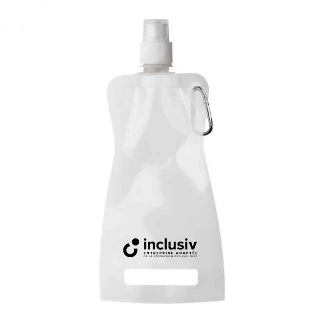 GOURDE PLIABLE 420 ML - AVEC PERSO 1 COULEUR