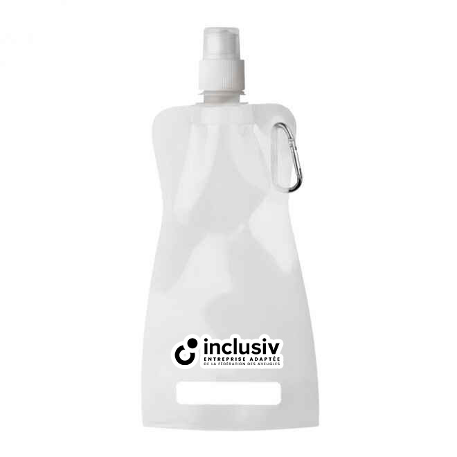 GOURDE PLIABLE 420 ML - AVEC PERSO 2 COULEURS