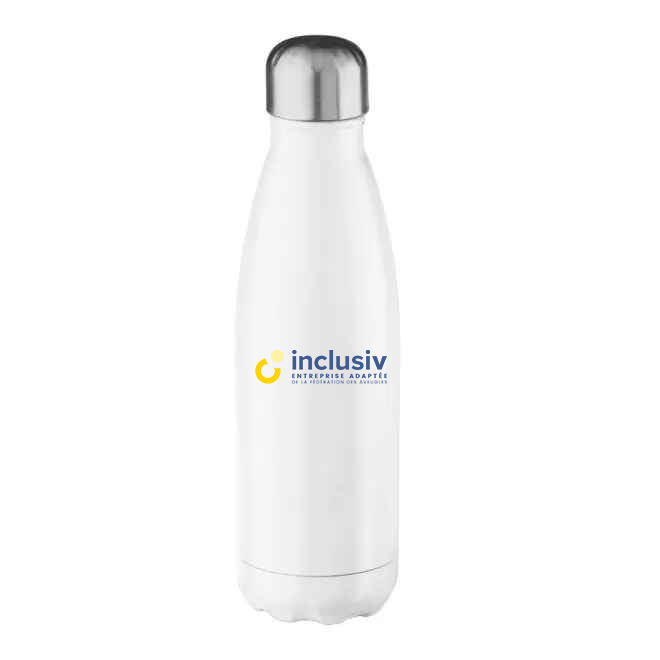 BOUTEILLE ISOTHERME INOX 500 ML - AVEC PERSO QUADRI