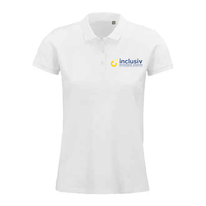 POLO EN COTON BIO - AVEC PERSO COEUR ET DOS QUADRI