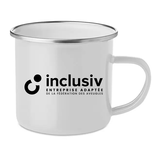 MUG METAL VINTAGE 35 CL - AVEC PERSO 1 COULEUR