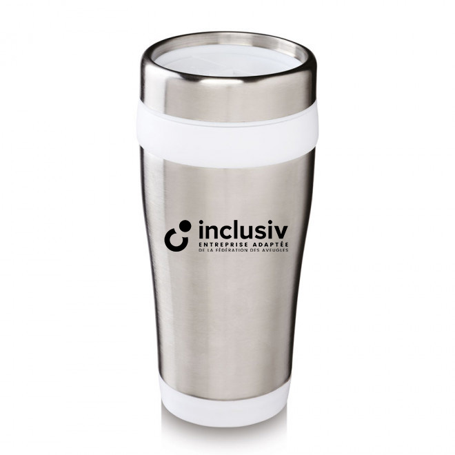 MUG ISOTHERME INOX/PP 47 CL - AVEC PERSO 1 COULEUR