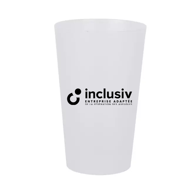 GOBELET REUTILISABLE - 33 CL - AVEC PERSO 1 COULEUR
