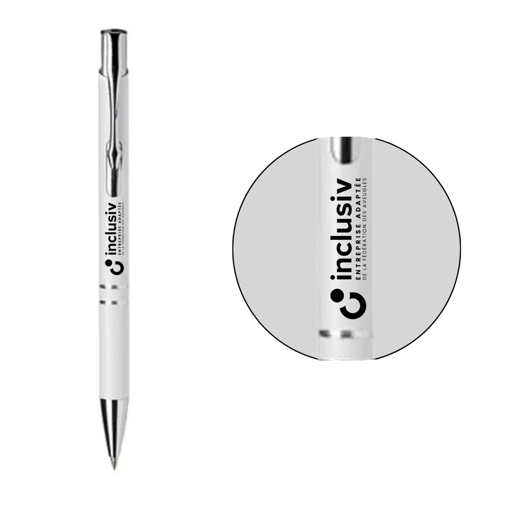 STYLO A BILLE ALUMINIUM - AVEC PERSO GRAVURE LASER