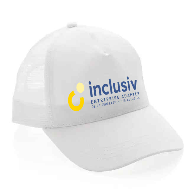 CASQUETTE TRUCKER COTON RECYCLE - AVEC PERSO QUADRI