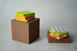 [F068] BLOC-NOTES - 76 X 127 MM - 100 FEUILLES - LOT DE 8 - COULEURS VIVES