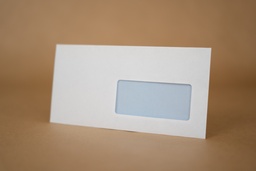[ENV3] ENVELOPPE BLANCHE 80G - 110 X 220 MM (DL) - FENETRE 35 X 100 MM