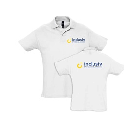 [OP-SUM-CD4] POLO EN COTON - AVEC PERSO COEUR ET DOS QUADRI