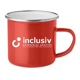 [OP-RAN-1] MUG METAL VINTAGE 35 CL - AVEC PERSO 1 COULEUR