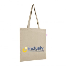 [OP-MARBIO150-4] TOTE BAG COTON BIO ORGANIQUE - 150 G/M2 - AVEC PERSO QUADRI