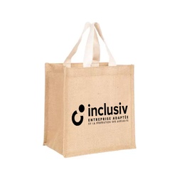 [OP-CUB-1] CABAS EN JUTE - PETIT MODELE - AVEC PERSO 1 COULEUR