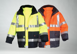 [EPI-VES-CER-ORA-XL] PARKA DOUBLEE 4 EN 1 - ERGOS CERVIN - ORANGE FLUO XL