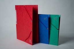 [F112] CHEMISES 3 RABATS 80G AVEC ELASTIQUE - 24 X 32 CM - LOT DE 6 - VERT